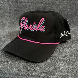 Bad Birdie Florida Rope Golf Snap Back BlackEmbroidered Miami Vice Colorway NWT